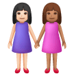 Due Donne Che Si Tengono Per Mano: Carnagione Chiara, Carnagione Media