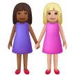 Due Donne Che Si Tengono Per Mano: Carnagione Medio-Scura, Carnagione Medio-Chiara