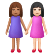 Due Donne Che Si Tengono Per Mano: Carnagione Media, Carnagione Chiara