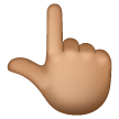 Указывающий вверх палец: средний тон кожи для Samsung One UI 6.1.1