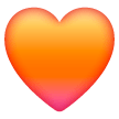 Оранжевое сердце для Samsung One UI 6.1.1