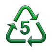 Символ переробки пластику типу 5 для Samsung One UI 6.1.1