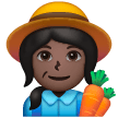 Woman Farmer: Dark Skin Tone для Samsung One UI 6.1.1