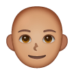 Жінка: середній тон шкіри без волосся для Samsung One UI 6.1.1