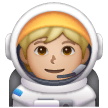Astronaute: Peau Moyennement Claire Astronaute: Peau Moyennement Claire