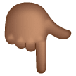 Main Avec Index Pointant Vers Le Bas: Peau Moyennement Foncée Main Avec Index Pointant Vers Le Bas: Peau Moyennement Foncée