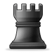 Tour d'échecs noire Tour d'échecs noire