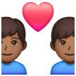 Couple avec cœur: Homme, Homme, Peau Moyennement Foncée Couple avec cœur: Homme, Homme, Peau Moyennement Foncée