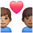 Couple avec cœur: Homme, Homme, Peau Moyenne, Peau Moyennement Foncée Couple avec cœur: Homme, Homme, Peau Moyenne, Peau Moyennement Foncée