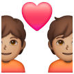 Couple avec cœur: Peau Moyenne Couple avec cœur: Peau Moyenne