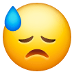 Visage Démoralisé Avec Goutte De Sueur Visage Démoralisé Avec Goutte De Sueur