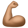 Biceps Contracté: Peau Moyenne Biceps Contracté: Peau Moyenne