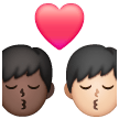 Baiser: Homme, Homme, Peau Foncée, Peau Claire Baiser: Homme, Homme, Peau Foncée, Peau Claire