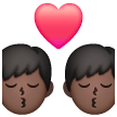 Baiser: Homme, Homme, Peau Foncée Baiser: Homme, Homme, Peau Foncée