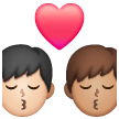 Baiser: Homme, Homme, Peau Claire, Peau Moyennement Foncée Baiser: Homme, Homme, Peau Claire, Peau Moyennement Foncée