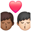 Baiser: Homme, Homme, Peau Moyennement Foncée, Peau Claire Baiser: Homme, Homme, Peau Moyennement Foncée, Peau Claire