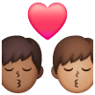 Baiser: Homme, Homme, Peau Moyennement Foncée, Peau Moyenne Baiser: Homme, Homme, Peau Moyennement Foncée, Peau Moyenne