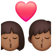 Baiser: Femme, Homme, Peau Moyennement Foncée Baiser: Femme, Homme, Peau Moyennement Foncée