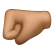 Poing À Gauche: Peau Moyenne Poing À Gauche: Peau Moyenne
