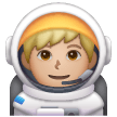 Astronaute Homme: Peau Moyennement Claire Astronaute Homme: Peau Moyennement Claire