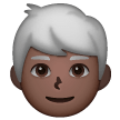 Homme: Peau Foncée, Cheveux Blancs Homme: Peau Foncée, Cheveux Blancs