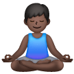 Homme Dans La Posture Du Lotus: Peau Foncée Homme Dans La Posture Du Lotus: Peau Foncée