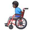 Homme En Fauteuil Roulant Manuel: Peau Foncée Homme En Fauteuil Roulant Manuel: Peau Foncée