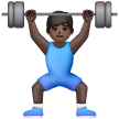 Homme Haltérophile: Peau Foncée Homme Haltérophile: Peau Foncée
