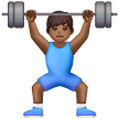 Homme Haltérophile: Peau Moyennement Foncée Homme Haltérophile: Peau Moyennement Foncée