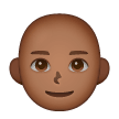Homme: Peau Moyennement Foncée, Chauve Homme: Peau Moyennement Foncée, Chauve
