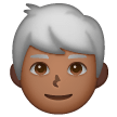Homme: Peau Moyennement Foncée, Cheveux Blancs Homme: Peau Moyennement Foncée, Cheveux Blancs