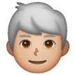 Homme: Peau Moyennement Claire, Cheveux Blancs Homme: Peau Moyennement Claire, Cheveux Blancs