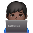 Informaticien: Peau Foncée Informaticien: Peau Foncée
