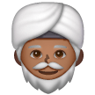 Homme En Turban: Peau Moyennement Foncée Homme En Turban: Peau Moyennement Foncée