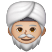 Homme En Turban: Peau Moyennement Claire Homme En Turban: Peau Moyennement Claire