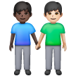 Deux Hommes Se Tenant La Main: Peau Foncée, Peau Claire Deux Hommes Se Tenant La Main: Peau Foncée, Peau Claire