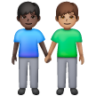 Deux Hommes Se Tenant La Main: Peau Foncée, Peau Moyenne Deux Hommes Se Tenant La Main: Peau Foncée, Peau Moyenne