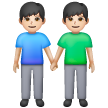 Deux Hommes Se Tenant La Main: Peau Claire Deux Hommes Se Tenant La Main: Peau Claire