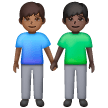 Deux Hommes Se Tenant La Main: Peau Moyennement Foncée, Peau Foncée Deux Hommes Se Tenant La Main: Peau Moyennement Foncée, Peau Foncée