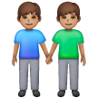 Deux Hommes Se Tenant La Main: Peau Moyenne Deux Hommes Se Tenant La Main: Peau Moyenne