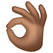 Signe OK: Peau Moyennement Foncée Signe OK: Peau Moyennement Foncée