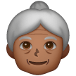 Femme Âgée: Peau Moyennement Foncée Femme Âgée: Peau Moyennement Foncée