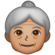 Femme Âgée: Peau Moyenne Femme Âgée: Peau Moyenne