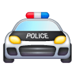 Voiture De Police De Face Voiture De Police De Face
