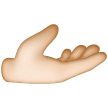 Main Paume Vers Le Haut: Peau Claire Main Paume Vers Le Haut: Peau Claire