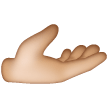 Main Paume Vers Le Haut: Peau Moyennement Claire Main Paume Vers Le Haut: Peau Moyennement Claire