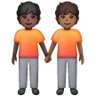 Deux Personnes Se Tenant La Main: Peau Foncée, Peau Moyennement Foncée Deux Personnes Se Tenant La Main: Peau Foncée, Peau Moyennement Foncée