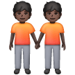 Deux Personnes Se Tenant La Main: Peau Foncée Deux Personnes Se Tenant La Main: Peau Foncée