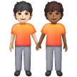 Deux Personnes Se Tenant La Main: Peau Claire, Peau Moyennement Foncée Deux Personnes Se Tenant La Main: Peau Claire, Peau Moyennement Foncée