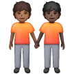 Deux Personnes Se Tenant La Main: Peau Moyennement Foncée, Peau Foncée Deux Personnes Se Tenant La Main: Peau Moyennement Foncée, Peau Foncée
